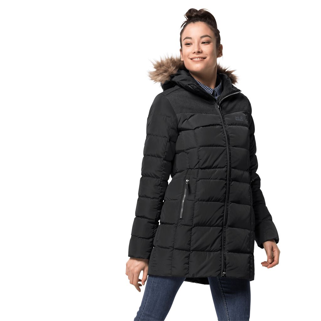 Jack Wolfskin BAFFIN ISLAND μπουφαν χειμερινα γυναικεια μαυρα | GR3878109